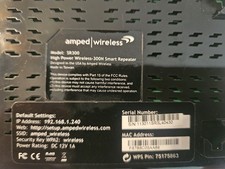 Amped Wireless SR300 High Power Wireless-300N Smart Repeater picture