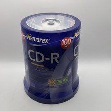 Memorex CD-R 52X 700mb 80Min 100 Pack New Factory Sealed picture