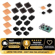 Easycargo Raspberry Pi 4 Heatsink Kit 20pcs Aluminum Copper Cooling Set picture