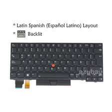Teclado LA Español for Lenovo ThinkPad X13 Gen 1, 20T2 20T3 20UF 20UG, Backlit picture