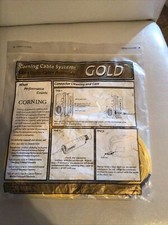 Corning Gold 15m Yellow Fiber Optic Cable 1F SFC SCUPC/STUPC picture