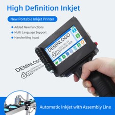 Handheld Inkjet Printer Portable Smart Date Code Printer 4.3
