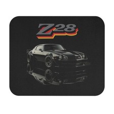 1978 Camaro Z28 Chevy Classic Muscle Car Black Retro Artwork Gaming Mouse Pad picture