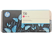 Genuine HP 730 Magenta High Yield DesignJet Ink Cartridge 300ml P2V69A (12/2027) picture