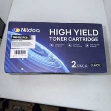 Nildoa High Yield Toner Cartridge High Quality 2 Pack New in Box TN650 Black picture