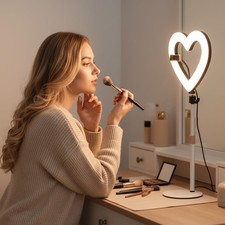 NANBEITONG Ring Light for Desk,Heart Tabletop with 26