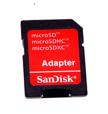 Pair of Sandisk Micro sd Mini TF Card Adapters (Micro SD to SD Card) picture