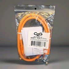 C2G 2 Ft CAT6 Snagless Shielded  Ethernet Network Patch Cable Orange 00877 picture