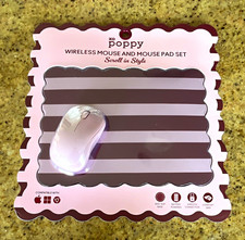 XO Poppy Wireless Standard Mouse with Matching Mouse Pad Set picture