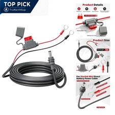 Starlink Mini Power Cable 10ft 3m 18AWG DC Power Cord with Fuse Holder for RV... picture