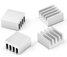 Silver Aluminum Heat Diffuser Sink Cooling Fan Cooler Radiator Heatsink CPU PC picture