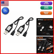 KOMITASUI SM-4P USB Charger Cable for RC Car Boat 7.4V - 2Pack picture
