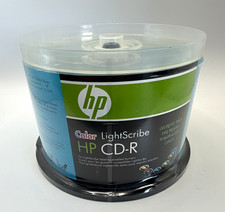 HP Color LightScribe CD-R 52x 700MB 50-Pack Spindle/Cake Box Blank Discs picture