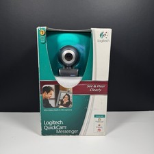 NOS 2007 Logitech QuickCam Messenger Computer Laptop Webcam SHELF WEAR BOX picture