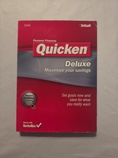 Intuit Quicken Deluxe 2008 For Windows '00/'03/XP/Vista NOT for Win 10/11 picture