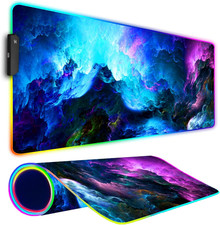 RGB Gaming Mouse Pad with Led Light, Large 31.5 x 11.8 Inch Non-Slip Rubber Base picture