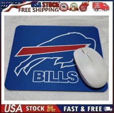 Buffalo Bills NFL Team Logo Mouse Pad Non-Slip Rubber Base Blue Red White picture