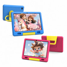 AEEZO Kids Tablet 10 inch Android 13 Tablets 2+32GB with Shockproof Blue ＆ Pink picture