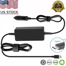 Power Supply TYPE C USB-C DC In-Car Power Adapter Charger For 65W Laptop Devices picture