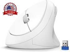 Ratón inalámbrico vertical ergonómico de 2.4GHz para ordenador portátil NUEVO US picture