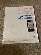 Vintage 2011 APPLE iPHONE 3GS AT&T PROMO PRINT AD 