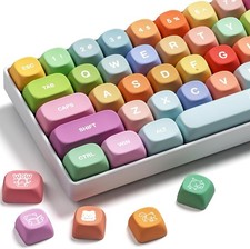 Cute Rainbow Gummy Bear Keycap Set - Full Compatibility for Mechanical Keyboards picture
