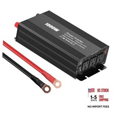 1000W Power Inverter for Vehicles—DC 12V to AC 110V Charger—USB-A 1000C picture