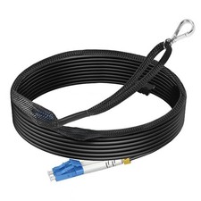 RamboCables OS2 LC to LC Single Mode Fiber Cable 98ft/30m Outdoor 9/125um SMF picture