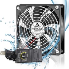 GDSTIME 120mm IP67 Waterproof Fan w/Speed Controller 110V 120V AC Powered picture