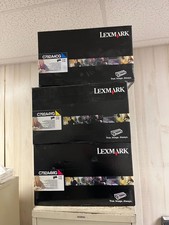 LOT OF 3 - LEXMARK  C792A4CG C792A4YG C792A4MG (CYM) FOR C792 & X792 SEALED BOX picture