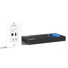 OREI 4K HDMI & USB-C HDBaseT KVM Extender with Wall Plate-330ft (UHD-WPE330-KVM) picture