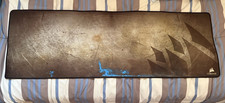 Corsair Patterned Extended Computer Desk Mat Mouse Pad Brown Black USED picture