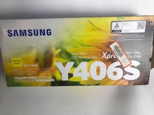 Samsung CLT-Y406S Yellow Toner Print Cartridge New In opened Box Sealed Genuine picture