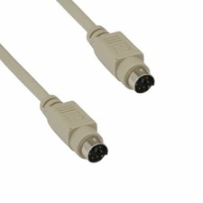 3 feet MDIN6 Cable Mini Din 6 Pin Male/Male Keyboard Mouse PS/2 devices to PC picture