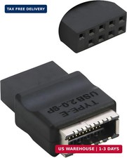 RIITOP USB 2.0 to USB 3.2 gen 1 Header Adapter, 9Pin to USB C Type-E Internal Mo picture