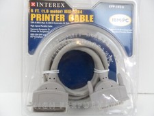 NEW - Interex 6 ft IEEE-1284 High Speed Parallel IBM/PC Printer Cable, EPP-103/6 picture