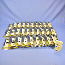 30 Leviton Quickport Ivory 4-Port End Section Sectional Wallplate Covers 40814-I picture