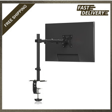 Single Monitor Mount for 13-32 Inch VESA Adjustable Desk Clamp Stand Organizer picture