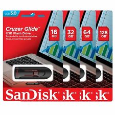 SanDisk Cruzer Glide USB 3.0 16GB 32GB 64GB 128GB Flash Drive Thumb Stick Memory picture