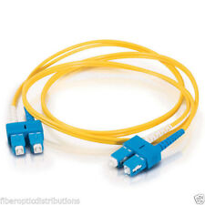 1M SC UPC to SC UPC Duplex 2.0mm PVC 9/125 Single Mode Fiber Patch Cable -24894 picture
