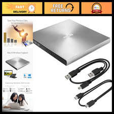 External DVD Writer, Slim 13mm USB 2.0 & Type-C, Compatible with Mac/PC picture