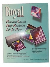 Royal Brites Premium Coated High Resolution Ink Jet Paper 250 Sheets 24lb 94 Br picture