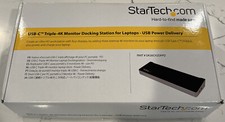 Startech Triple Monitor 4K USB-C Dock 5x USBType-C Ports HDMI LAN MAC Windows picture