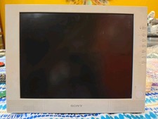 Vintage Sony SDM-M51 15 Inch Gray LCD Monitor VGA Video Output 2001 Y2K Era picture