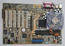 ASUS CUSL2-C Socket 370 AGP Retro Motherboard + Pentium III 1GHz + 256MB RAM picture