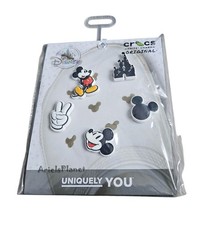 2026 Disney Parks Jibbitz - Crocs Mickey Mouse & Castle Charms Set of 5 picture