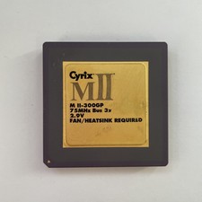 Cyrix MII-300GP 75MHz Bus 3X 2.9V Socket 7 Ceramic Gold Pin CPU Vintage picture