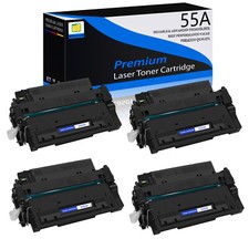 4PK Black CE255A 55A Toner for HP LaserJet P3015dn P3015n P3015x P3016 Printer picture