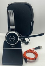 Jabra Evolve 65 Dual Ear Wireless Bluetooth Headset HSC018W W/Base/No Dongle picture