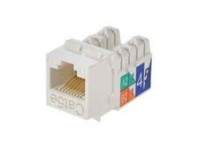 Monoprice Cat5e Keystone Jack 5376 – White RJ45 Insert Module NEW picture
